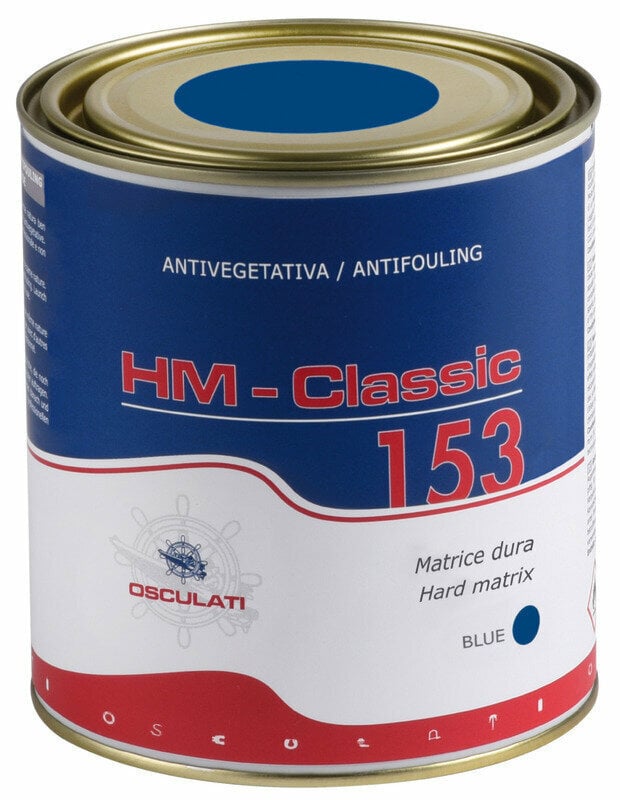 Оборудване и аксесоари за лодки > Боядисване Osculati HM Classic 153 Hard Matrix Antifouling Blue 0,75 L