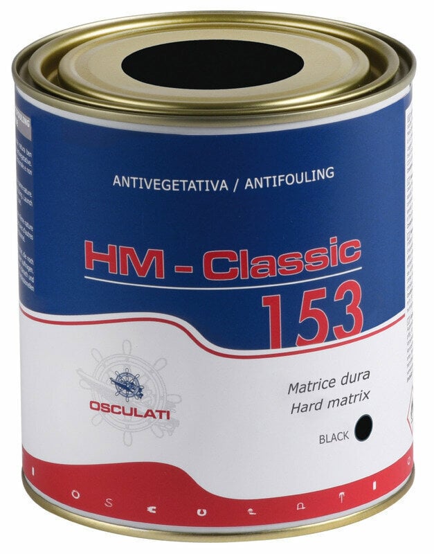 Antifouling Farbe Osculati HM Classic 153 Hard Matrix Antifouling Black 0,75 L
