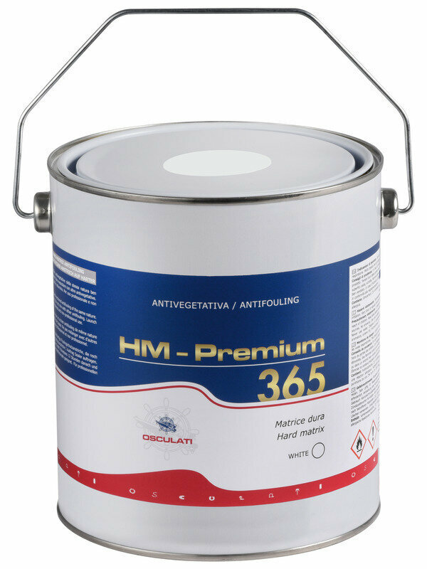 Antifouling Farbe Osculati HM Premium 365 Hard Matrix Antifouling White 2,5 L