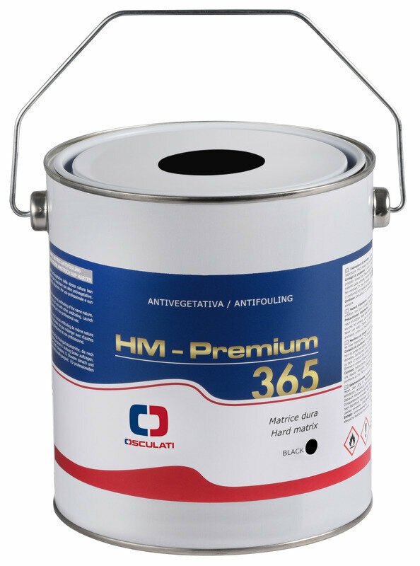 Antifouling Farbe Osculati HM Premium 365 Hard Matrix Antifouling Black 2,5 L