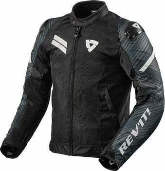 Textiljacke Rev'it! Jacket Apex Air H2O Black/White S Textiljacke - 1