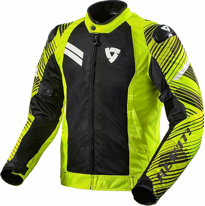 Textilná bunda Rev'it! Jacket Apex Air H2O Neon Yellow/Black M Textilná bunda