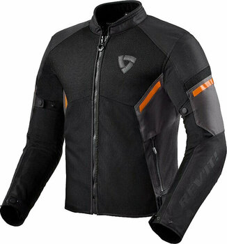 Kurtka tekstylna Rev'it! Jacket GT-R Air 3 Black/Neon Orange S Kurtka tekstylna - 1