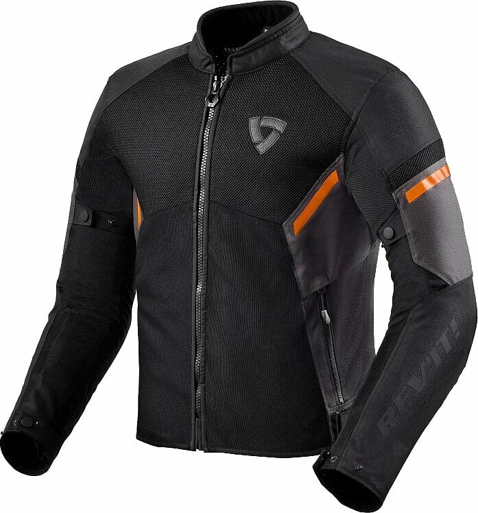 Textile Jacket Rev'it! Jacket GT-R Air 3 Black/Neon Orange M Textile Jacket