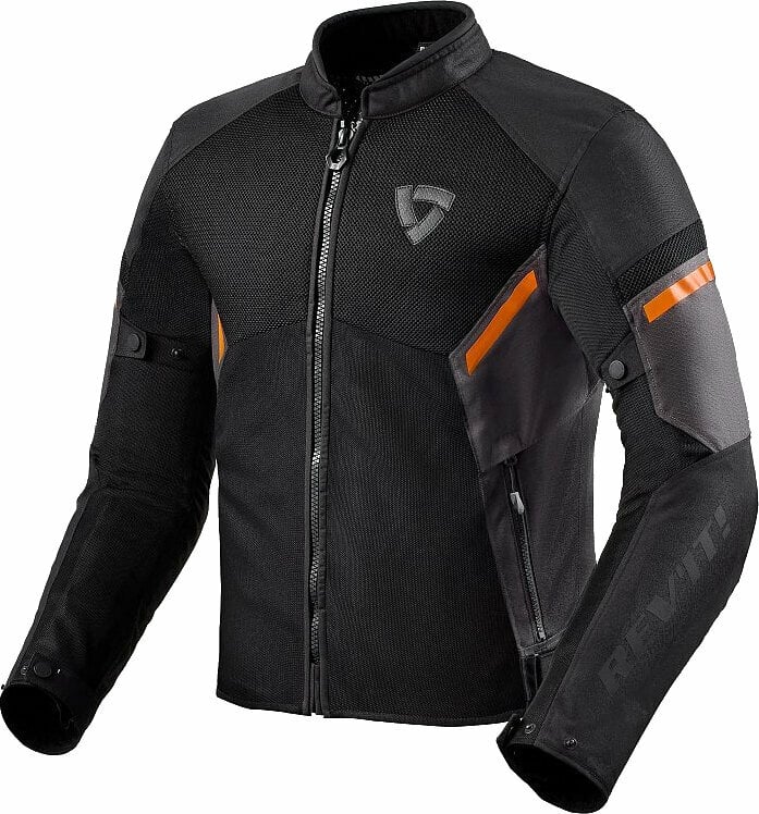 Textiljacke Rev'it! Jacket GT-R Air 3 Black/Neon Orange L Textiljacke
