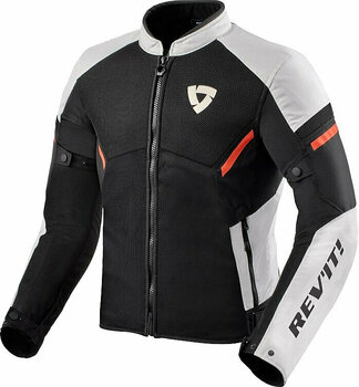 Giacca in tessuto Rev'it! Jacket GT-R Air 3 White/Neon Red 2XL Giacca in tessuto - 1