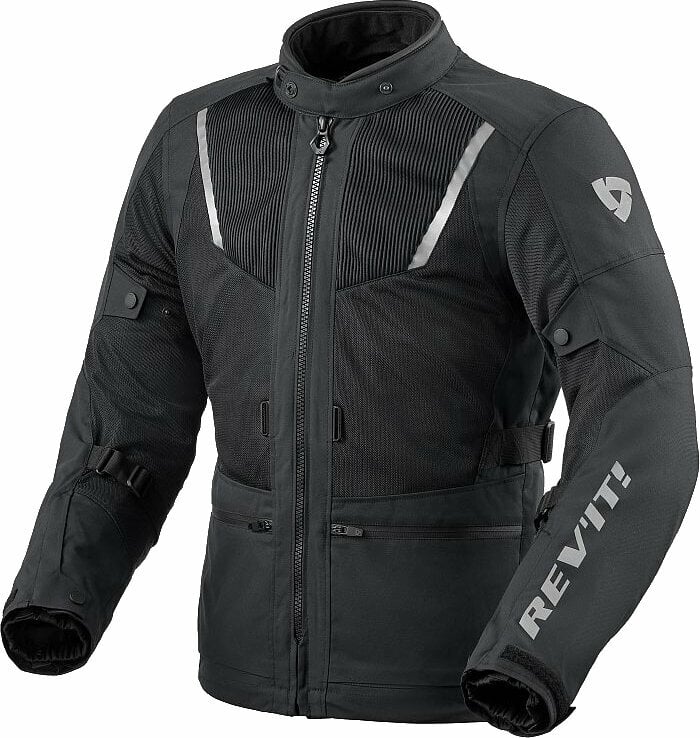 Textilná bunda Rev'it! Jacket Levante 2 H2O Black XL Textilná bunda