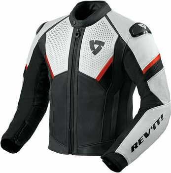 Usnjena jakna Rev'it! Jacket Matador Black/Neon Red 54 Usnjena jakna - 1