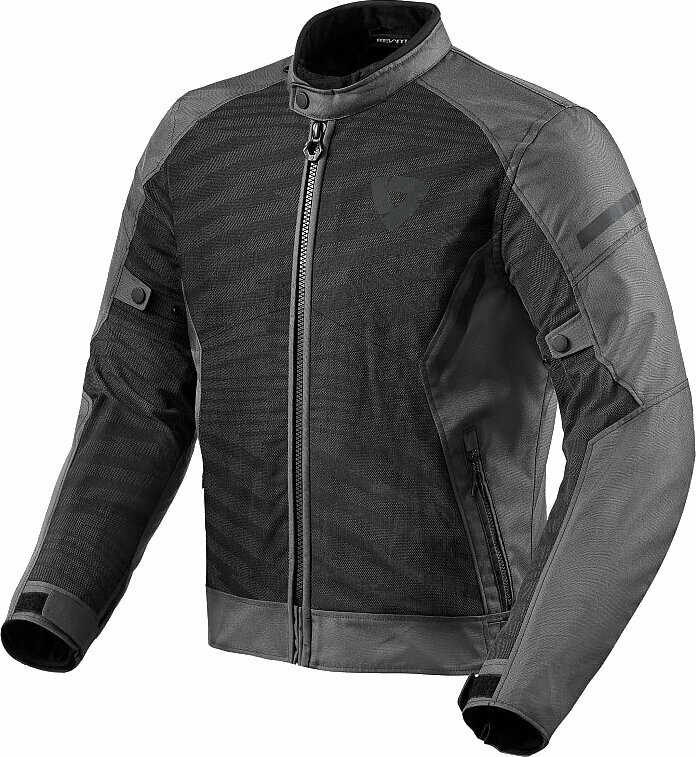 Chaqueta textil Rev'it! Jacket Torque 2 H2O Black/Grey L Chaqueta textil