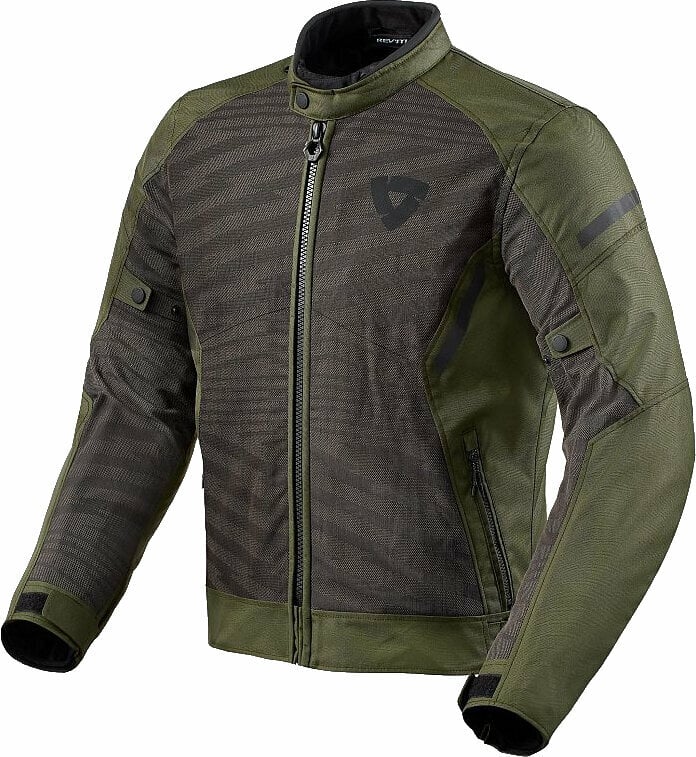 Rev'it! Jacket Torque 2 H2O Black/Dark Green 2XL Textildzseki