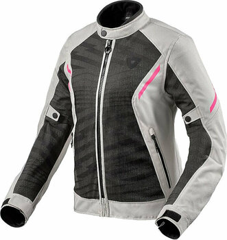 Tekstilna jakna Rev'it! Jacket Torque 2 H2O Ladies Black/Light Grey 34 Tekstilna jakna - 1