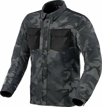 Kevlar Shirt Rev'it! Overshirt Tracer Air 2 Camo Dark Grey 2XL Kevlar Shirt - 1