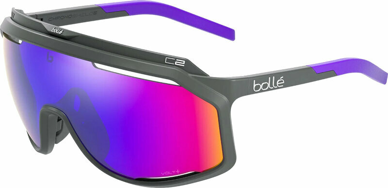 Óculos de ciclismo Bollé Chronoshield Define Uranium Black/Clarity MTB Silver Mirror Óculos de ciclismo