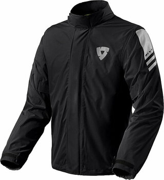 Motorcycle Rain Jacket Rev'it! Rain Jacket Cyclone 3 H2O Black XL Motorcycle Rain Jacket - 1