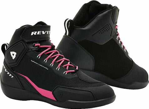 Motorcycle Boots Rev'it! Shoes G-Force H2O Ladies Black/Pink 38 Motorcycle Boots - 1