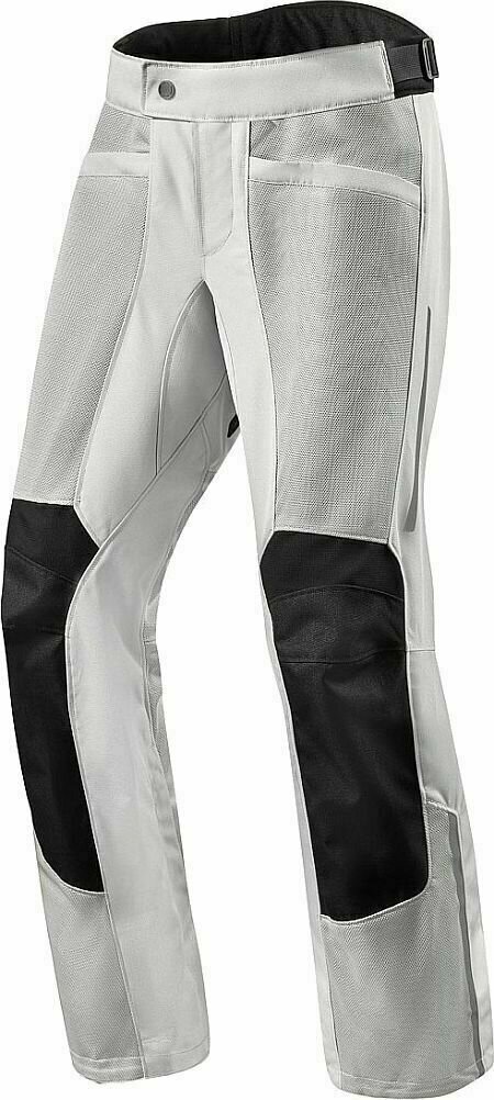 Calças têxteis Rev'it! Trousers Airwave 3 Silver XL Short Calças têxteis