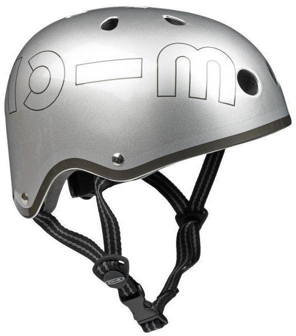 Dětská cyklistická helma Micro Metallic Silver Metallic Silver 53-57 Dětská cyklistická helma