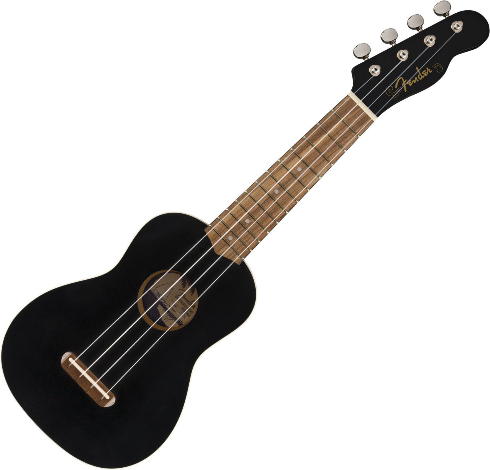 Sopránové ukulele Fender Venice WN BK Sopránové ukulele Černá