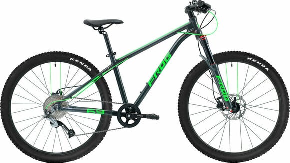 Ποδήλατο Hardtail Frog MTB 69 Shimano Alivio RD-M3100-SGS Shadow 1x9 Metallic Grey/Neon Green 15" - 1