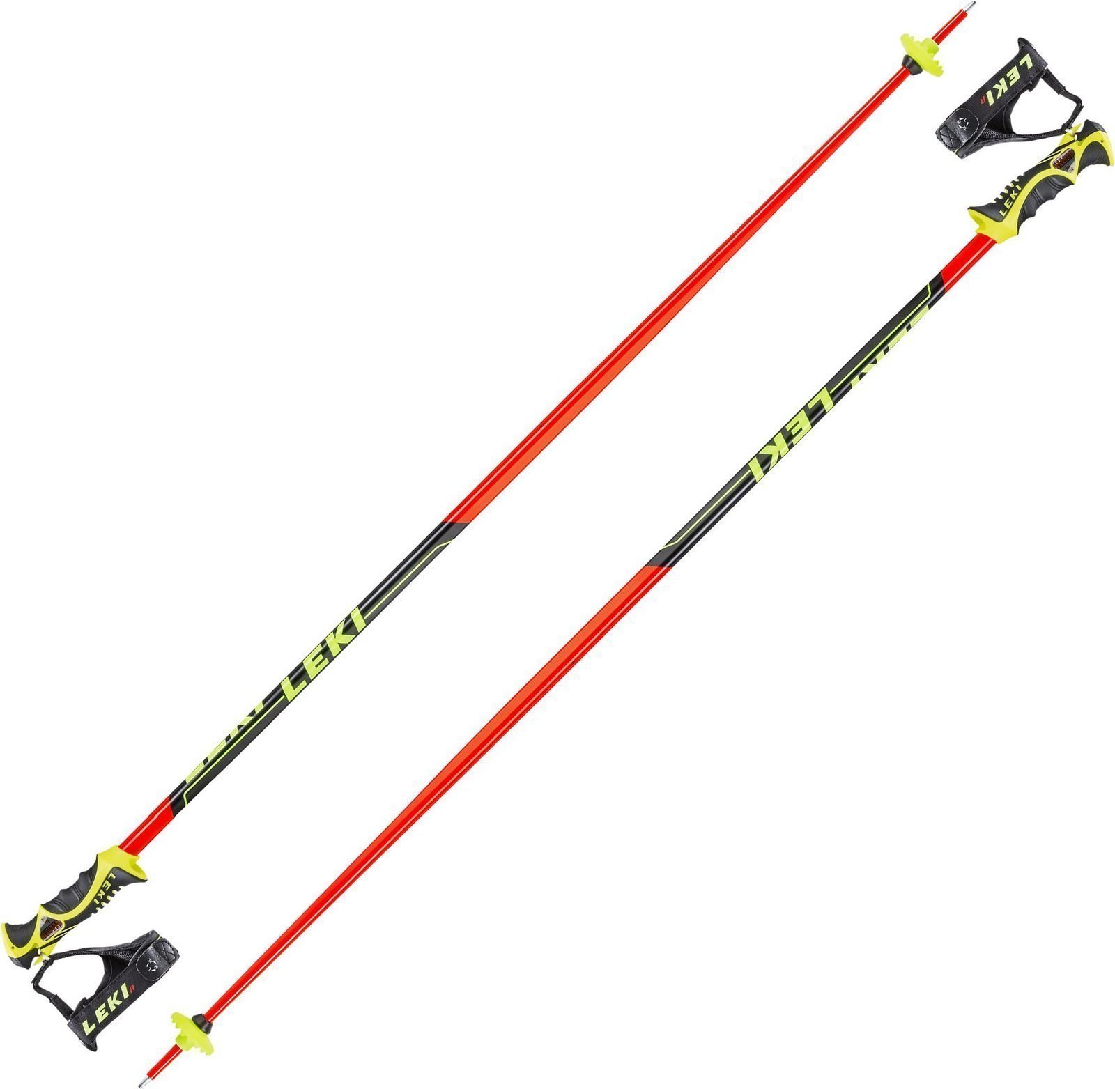 Bastões de esqui Leki Worldcup Racing SL Neonred/Neonyellow-Black-White 120 17/18