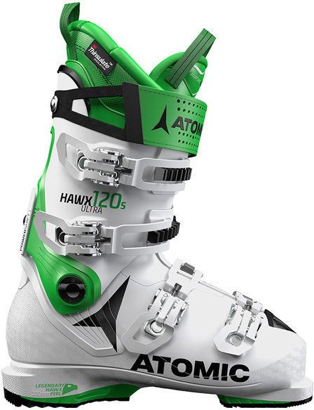 Clăpari de schi alpin Atomic Hawx Ultra 120 S White/Green 26/26.5 18/19