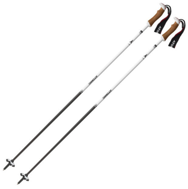 Bâtons de ski Atomic AMT Ultra SQS W White/Black 115 cm 18/19