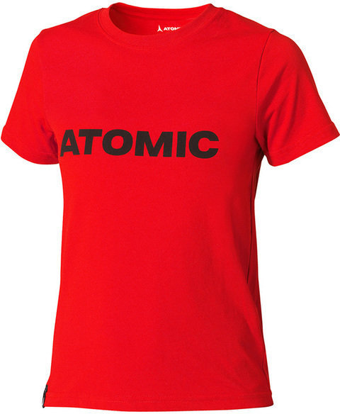 T-shirt/casaco com capuz para esqui Atomic Alps Kids T-Shirt Bright Red S