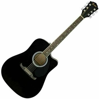 guitarra eletroacústica Fender FA-125CE Preto - 1