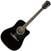 Guitare Dreadnought acoustique-électrique Fender FA-125CE Noir