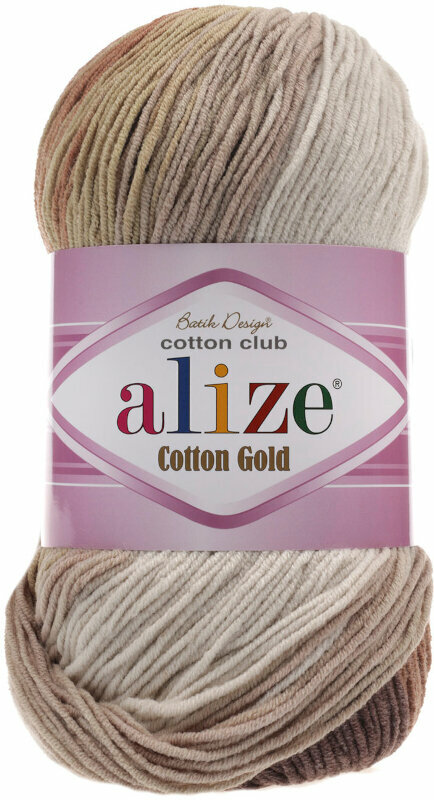 Pletací příze Alize Cotton Gold Batik 3300 Pletací příze