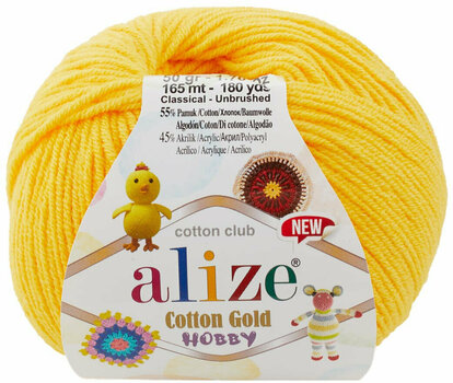 Fios para tricotar Alize Cotton Gold Hobby New Fios para tricotar 216 - 1