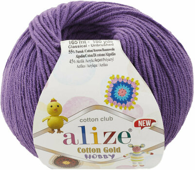 Fil à tricoter Alize Cotton Gold Hobby New 44 - 1