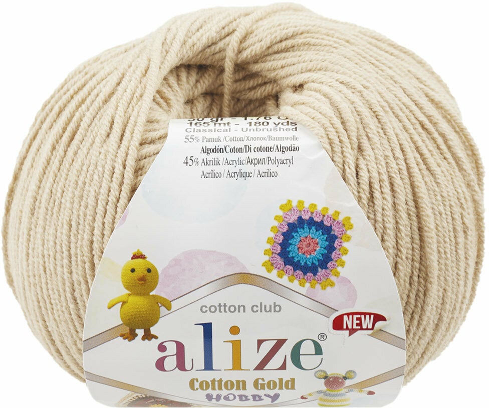 Fios para tricotar Alize Cotton Gold Hobby New 458
