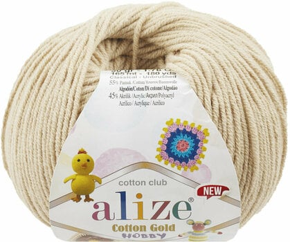 Fios para tricotar Alize Cotton Gold Hobby New 458 - 1