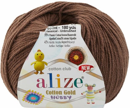 Fios para tricotar Alize Cotton Gold Hobby New 493 - 1