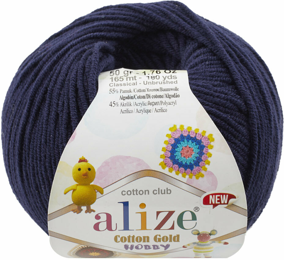 Fios para tricotar Alize Cotton Gold Hobby New 58 Fios para tricotar