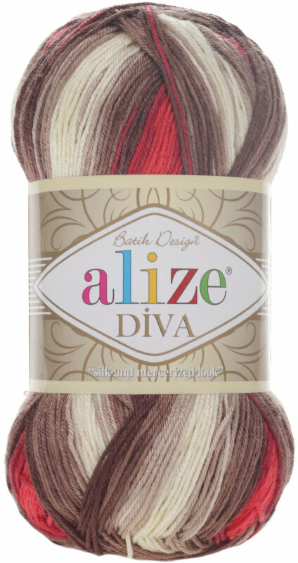Fios para tricotar Alize Diva Batik 4574 Fios para tricotar