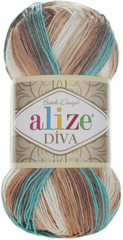 Knitting Yarn Alize Diva Batik 4603 - 1