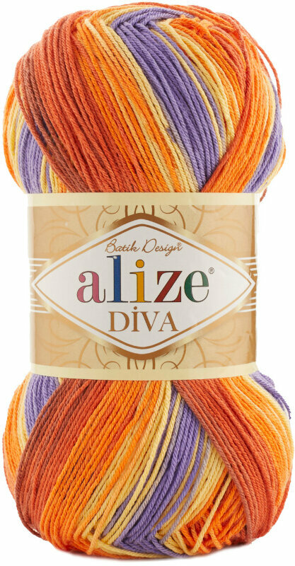Pletací příze Alize Diva Batik 7398 Pletací příze