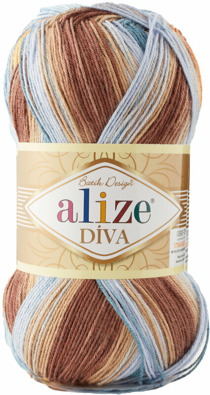 Fil à tricoter Alize Diva Batik 7648 Fil à tricoter