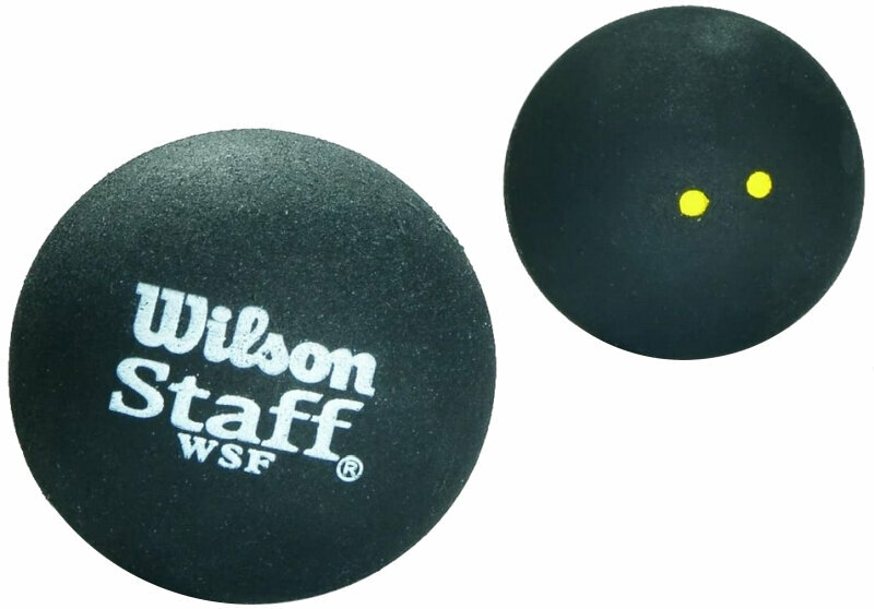 Žoga za skvoš Wilson Staff Squash Balls Double Yellow 2 Žoga za skvoš