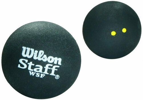 Squash Ball Wilson Staff Squash Balls Double Yellow 2 Squash Ball - 1