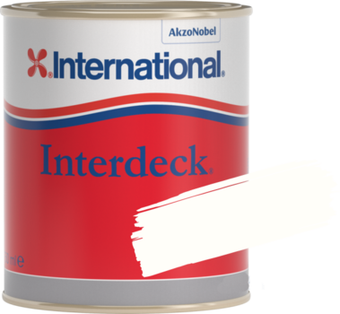Цветен лак International Interdeck White - 1