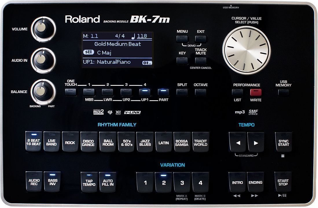 Samplers et systèmes modulaires Roland BK-7 Backing module
