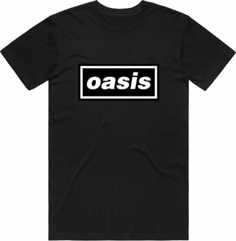 Camiseta de manga corta Oasis Camiseta de manga corta Decca Logo Unisex Black L - 1