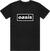 Camiseta de manga corta Oasis Camiseta de manga corta Decca Logo Unisex Black M