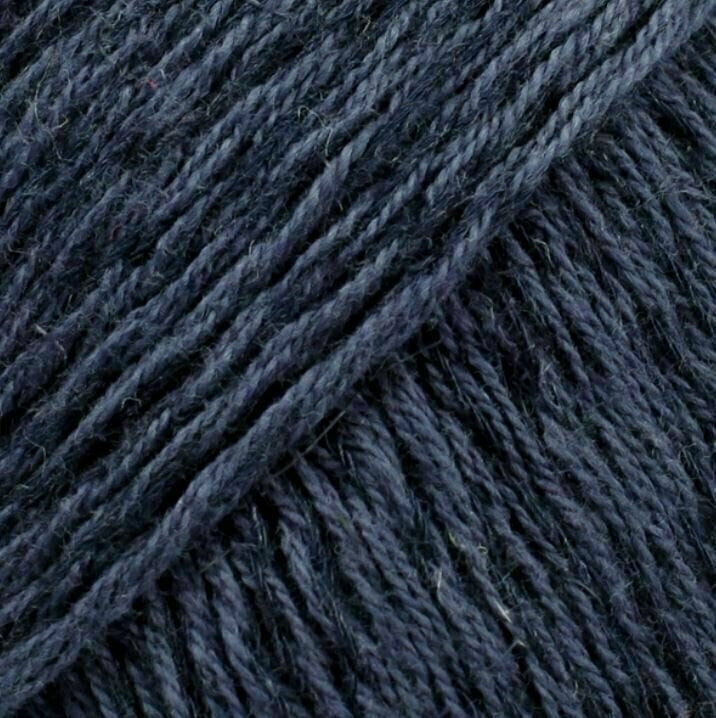 Fios para tricotar Drops Belle Uni Colour 20 Navy Blue Fios para tricotar