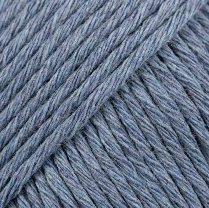 Knitting Yarn Drops Cotton Light Uni Colour 34 Light Jeans Blue