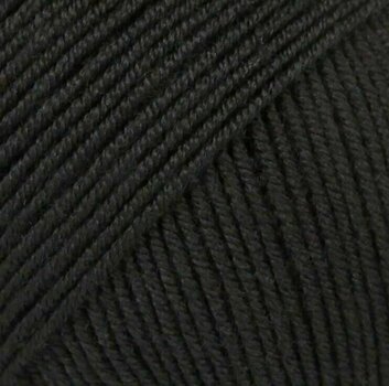 Pletacia priadza Drops Baby Merino Uni Colour 21 Black - 1