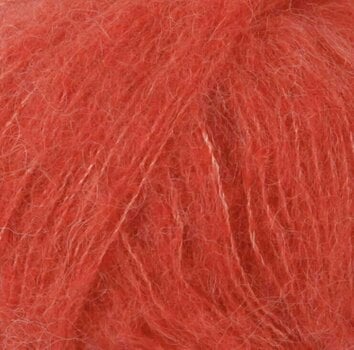 Fios para tricotar Drops Brushed Alpaca Silk 06 Coral - 1